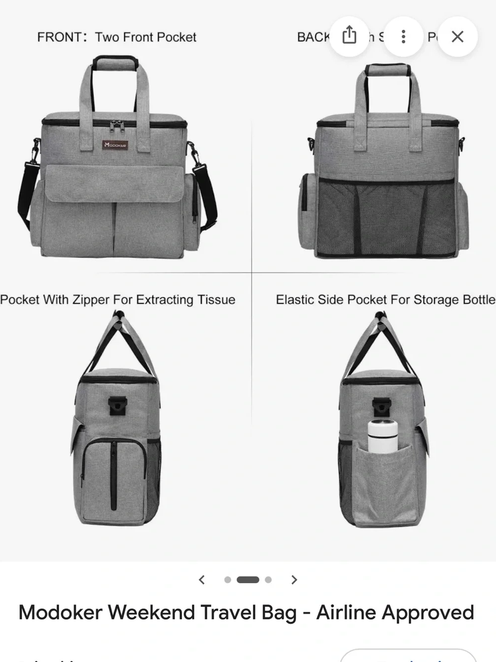 Unisex Gray Travel Bag – Gray Travel & Everyday Carry